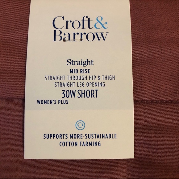 CROFT & BARROW Womens The Effortless Stretch Pull On Pant Size 30W Short New - Picture 8 of 11